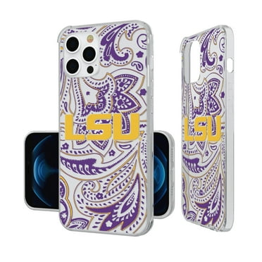 LSU Tigers iPhone Paisley Design Clear Case