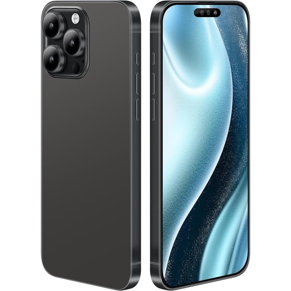 Dummy Fake Prop Phone Compatible with iPhone 15 Pro / 15 Pro Max Non-Working Store Display Phones Pretend Play Phone That Look Real (for 15 Pro Max Black Colorscreen)