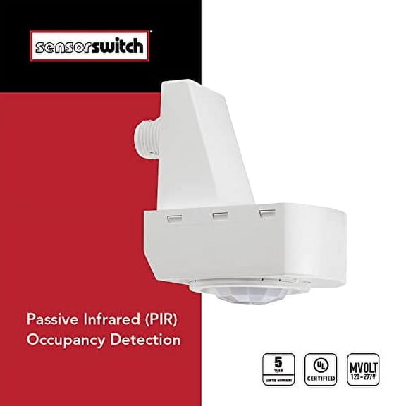 LSXR 610 Contractor Select Line Voltage Fixture Mount Sensor with High/Low Lenses White