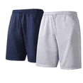 thumbnail image 1 of LSYTQRW Men's 2-Pack Athletic Gym Shorts Workout Running Hiking Casual Activewear Navy/Gray L, 1 of 3