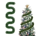 thumbnail image 1 of LShunze 18Ft Christmas Garland Indoor Outdoor Decorations Greenery Christmas Garlands - Christmas Green Garland for Stairs Railing Fireplace Mantle Front Door Porch Holiday Wedding Party Decor, 1 of 8