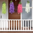 thumbnail image 1 of LShunze Artificial Wisteria Flowers 2.8 Feet White Artificial Fake Wisteria Vine Ratta Hanging Garland Silk Flowers String Home Party Wedding Decor, 1 of 8