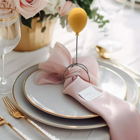 LShunze Balloonapkins Napkin Rings – Perfect for Dining Table Décor - Easter Napkins Ring, Birthday Party Table Decorations, Napkin Holder During Meals or Gatherings