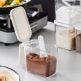 thumbnail image 1 of LShunze Condiment Jars Set, Transparent Seasoning Box with Lids and Spoons, Convenient and Neat Storage Solution for Kitchen (Transparent), 1 of 8