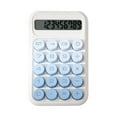 thumbnail image 1 of LShunze Cute Mechanical Switch Desktop Calculator, 10 Digits with Big Buttons and LCD Display, Blue, 1 of 6
