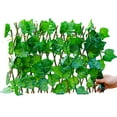 thumbnail image 1 of LShunze Expandable Faux Ivy Fence Privacy Screen for Patio Outdoor Balcony Bedroom Decor,Artificial Dark Green Hedges Wall Decoration Fencing Panel(Single Sided Leaves), 1 of 7