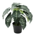 thumbnail image 1 of LShunze Fake Plants 11'' Realistic Monstera Plant Artificial Potted Indoor Plant Houseplant in Black Pot for Home Decor Wedding Centerpiece Dining Table Farmhouse, Green Leaves, 1 of 8