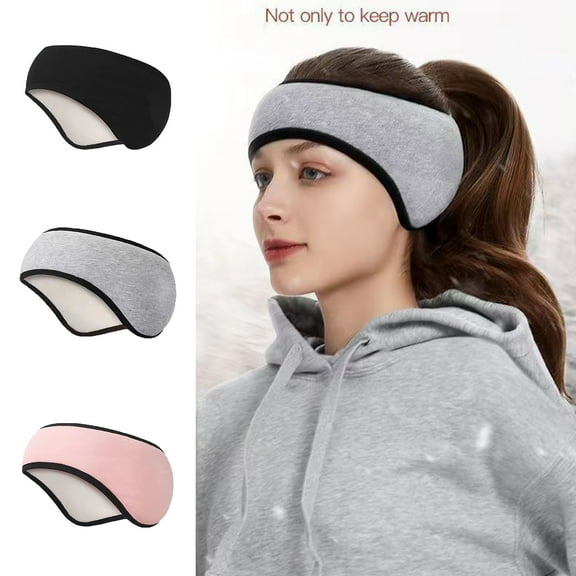 LShunze Fleece Ear Warmers for Men Women Kids - Winter Headband Ear Muffs Ear Covers for Cold Weather Running Cycling Ski