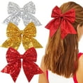 thumbnail image 1 of LShunze Glitter hair Bows clips for girl MultiColor Sparkly Sequins hair bows Alligator Clips for Baby Girls Teens Toddlers, 1 of 8