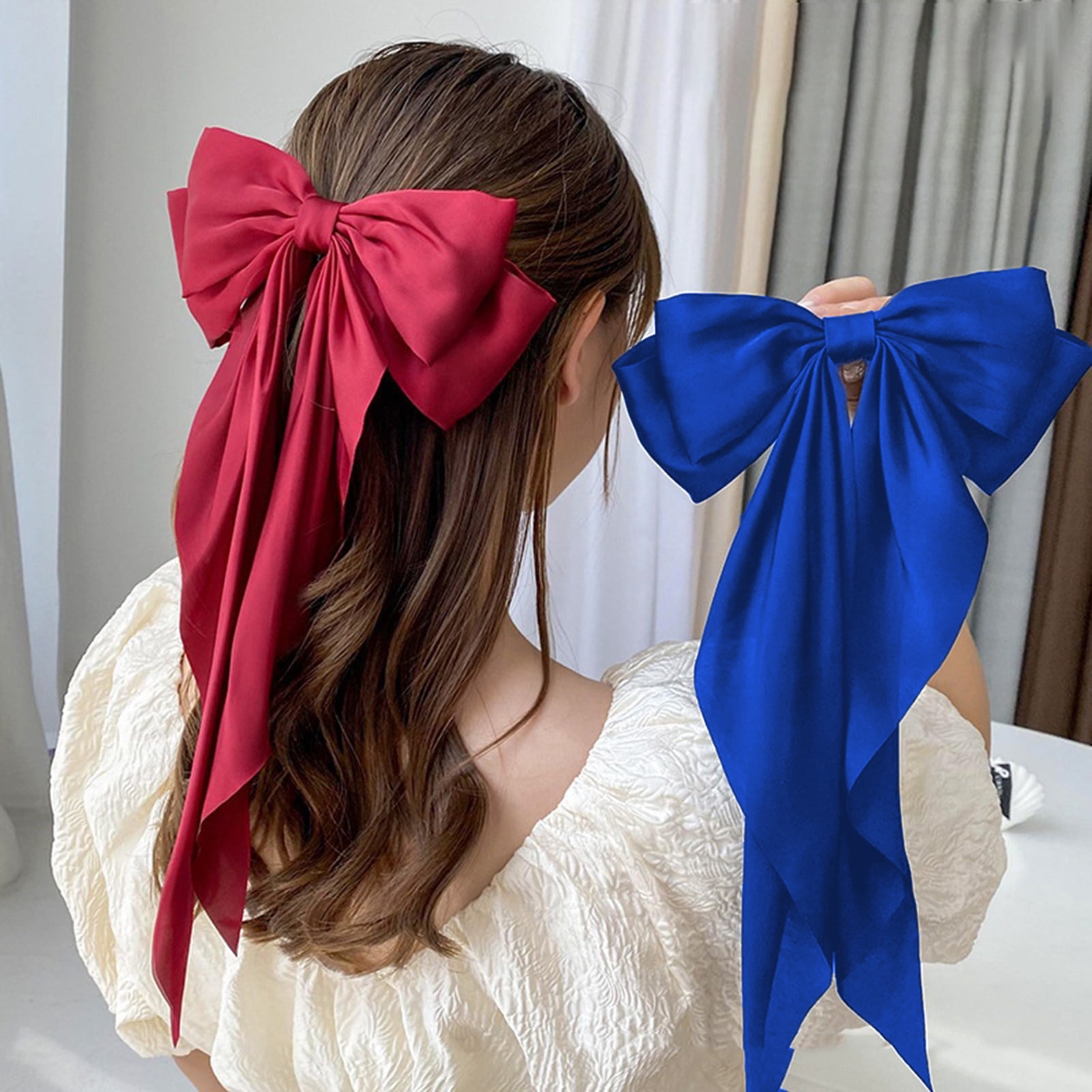 LShunze Hair Bows for Women, Big Bow Hair Clips for Girls  display picture 1