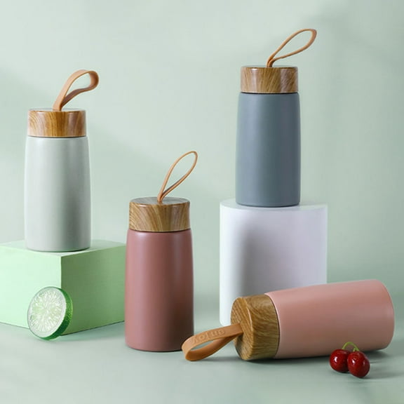 LShunze Insulated Coffee Mug 304 Stainless Steel Tumbler Water Thermos 280ml Vacuum Flask Mini Water Bottle Portable Travel Mug Thermal Cup