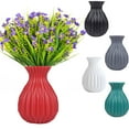 thumbnail image 1 of LShunze Plastic Vase, 6.7 Inch Flower Vase for Floral Plants, Flower Vase Minimalism Style for Modern Table Shelf Home Decor, Fit for Home Decor, Living Room, Table Centerpiece, 1 of 8