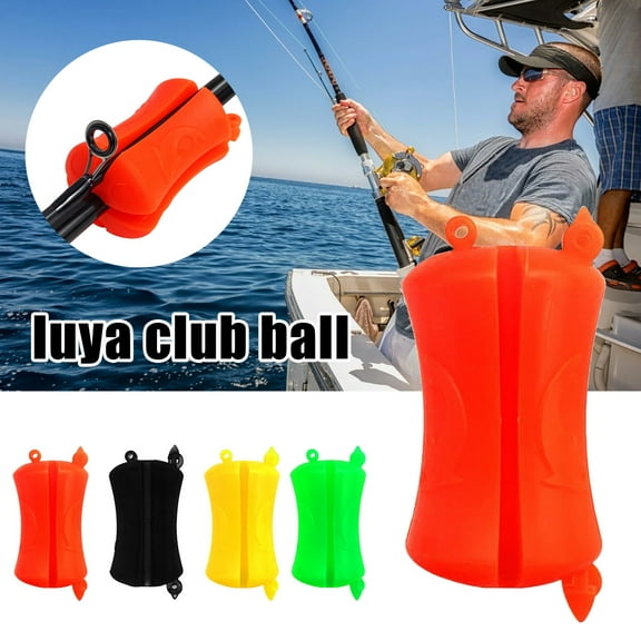 LShunze Silicone Fishing Rod Holder Ball Straps,3/4/6/12MM Portable Fishing Rod Fixed Ball,Rubber Fishing Pole Clips Fly Fishing Accessories