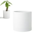 thumbnail image 1 of LShunze White Planter - 5.5 Inch Pots for Plants Indoor Outdoor, Round Flower Pots with Drainage Hole and Saucer, Decorative Home Garden Planter, Plant Lover Gifts, 1 of 7