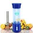thumbnail image 1 of LSports | 500ml USB-C Portable Blender with Biodegradable Straws and 1000+ Smoothie Recipes | Dark Blue, 1 of 2