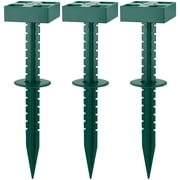 Landscaping Stake Even Ground Solution, Green, 12", 3 Count, by Holiday Time