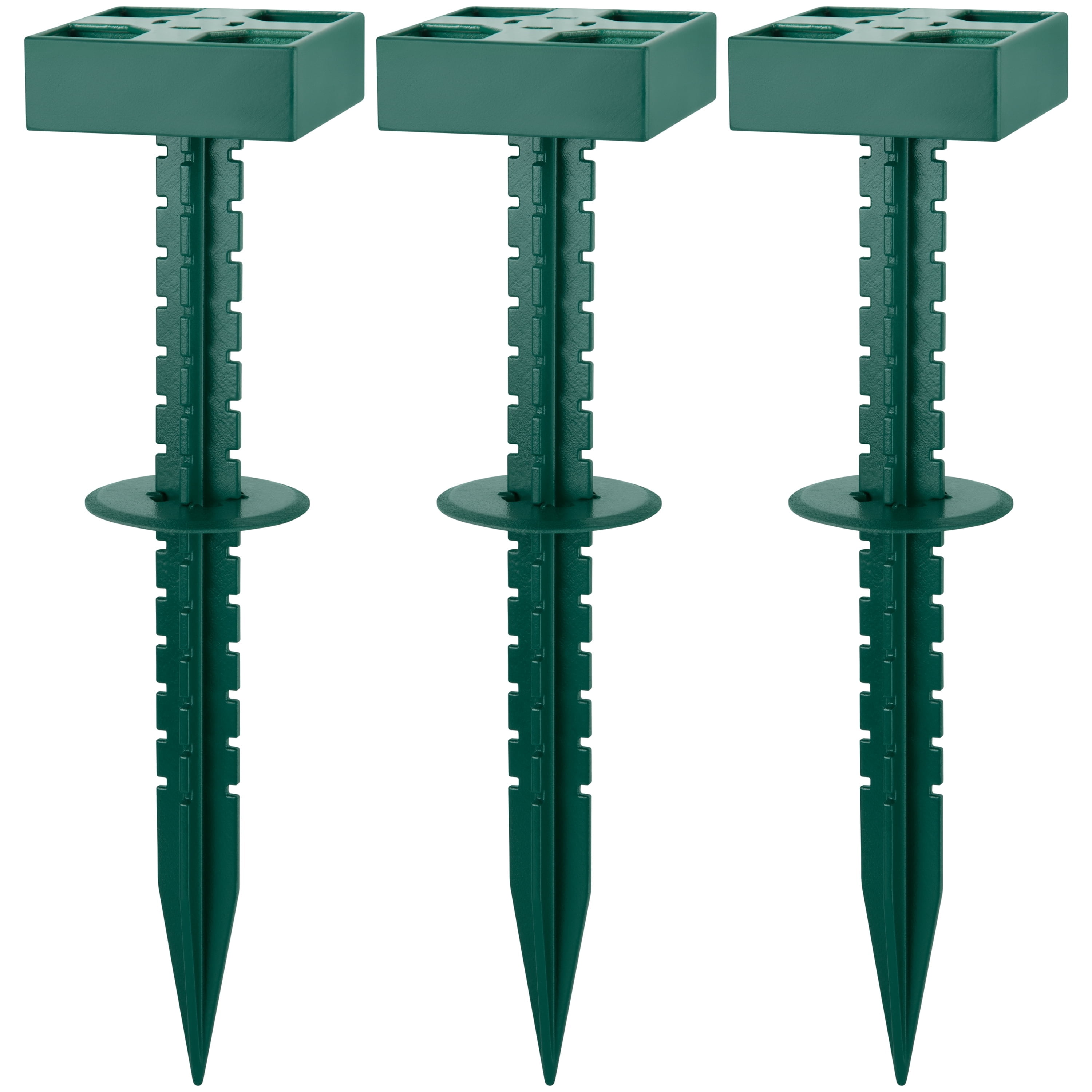 Landscaping Stake Even Ground Solution, Green, 12", 3 Count, by Holiday Time