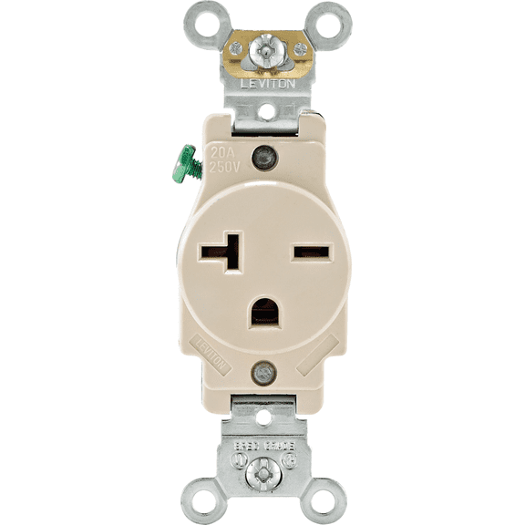 Leviton Duplex Receptacle UL Listed for US Residential Electrical Code Compliance, Drop-in NEC-Standard Wiring