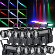 LT-LED Pinspot Stage Light RGBW Beam Spotlight Party KTV Stage Disco Pub Light for Christmas Home Decor DJ KTV Disco Party，12pcs