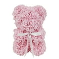 thumbnail image 1 of Way To Celebrate 9.25" Artificial Rose Bear Valentine's Day Gift, Light Pink Color, 1 of 8