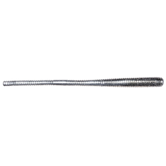 LT Freshwater Soft Plastic 4.5 in Black/Silver Finesse Worm