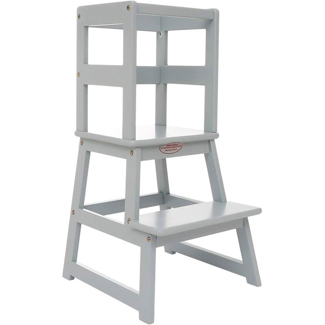 LT05W Mother's Helper Adjustable Height Kitchen Step Stool Children