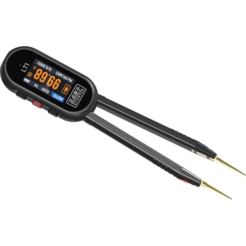 LT1 Mini LCR Meter Tweezer,10KHz Smart SMD Tester,Multimeter, ESR Meter, Tester for Resistor Capacitor Inductance Voltage Frequency Diode,400mAH Battery,Automatic Component Recognition$$Electrical