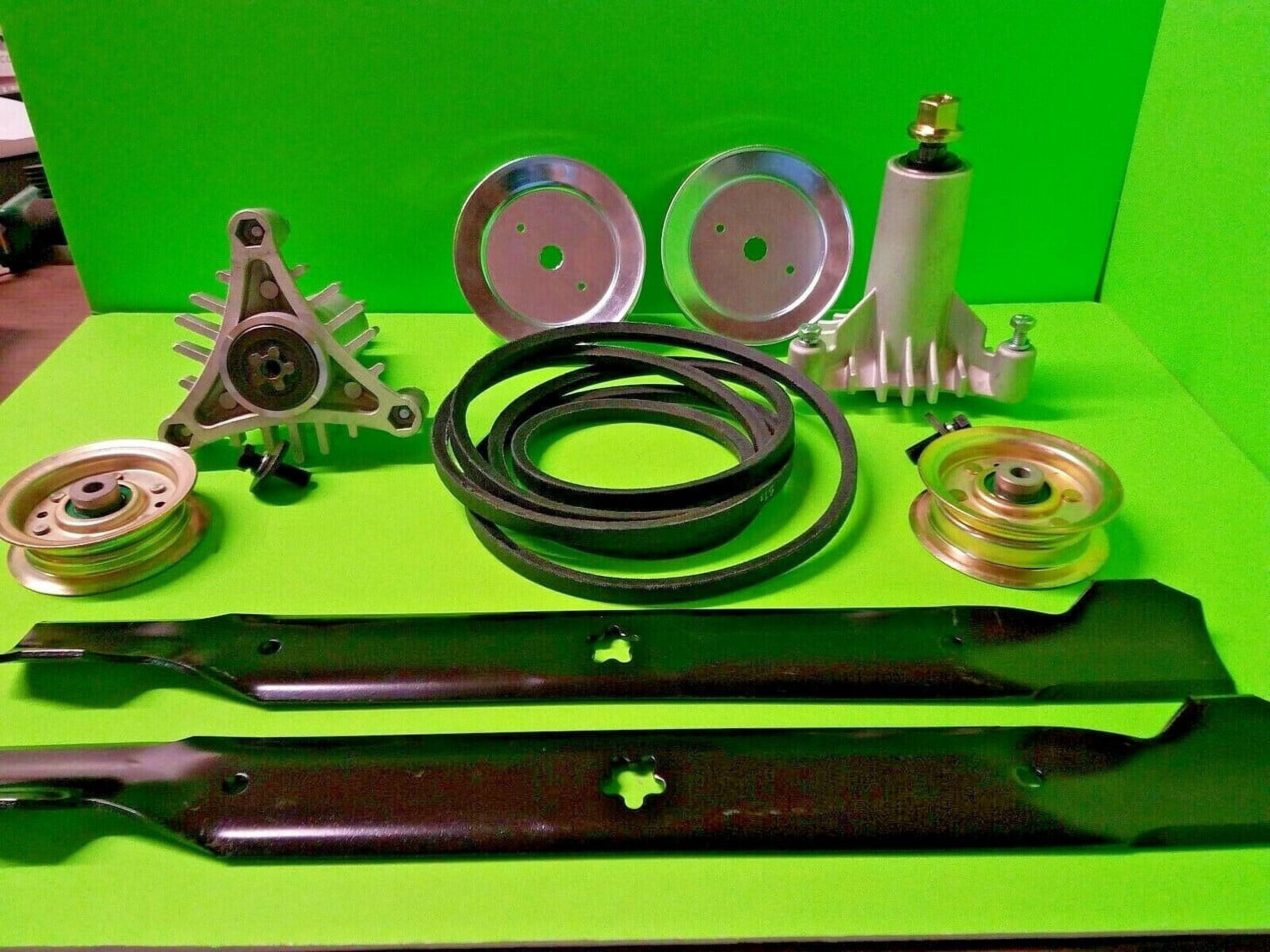 Kit Ricostruzione Deck Per Husqvarna Z142 - 2 Mandrini, 2 Lame Gator, Cinghia E 4 Pulegge