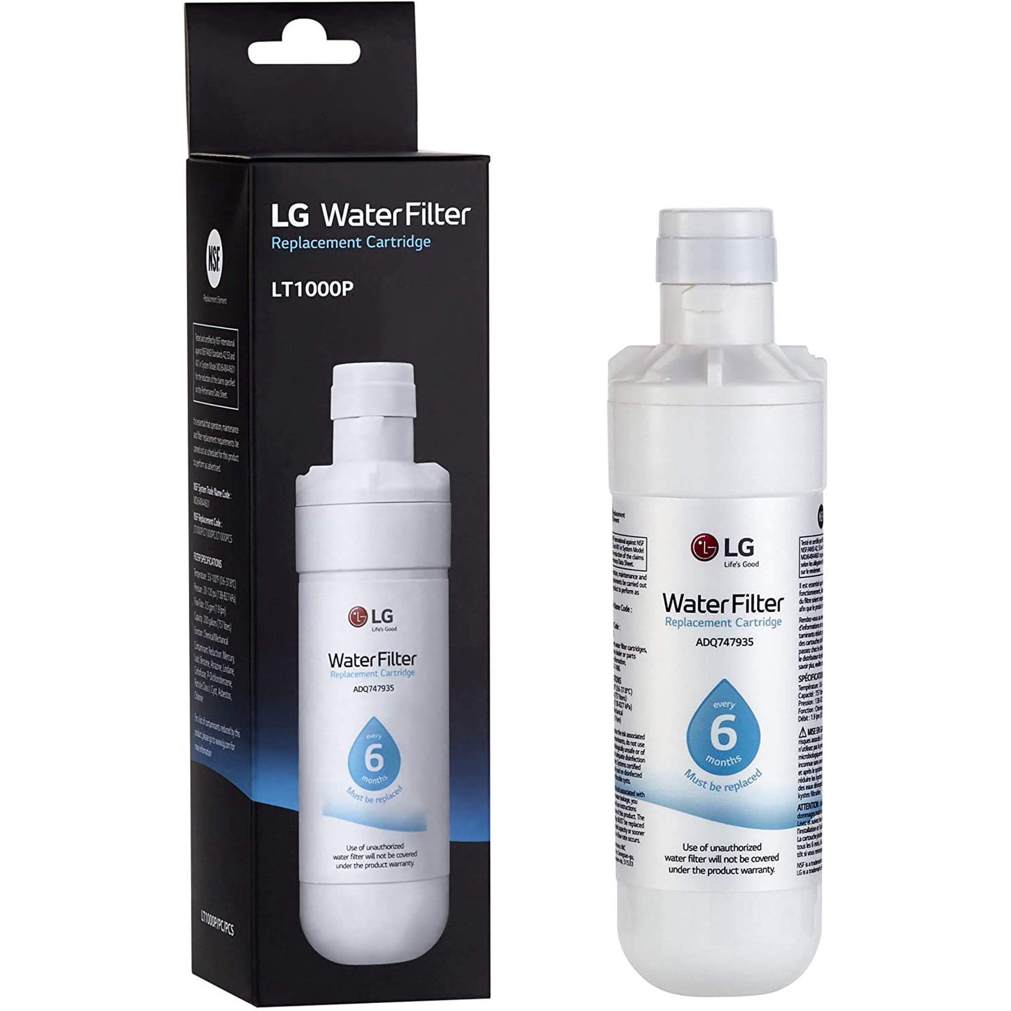 LT1000P Replacement Refrigerator Water Filter,Fit for LT1000P 469980 46-9980 ADQ747935 Water Filter(Pack of 1)