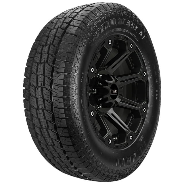 LT245/70R17 Lexani Terrain Beast AT 119S Load Range E Black Wall Tire ...