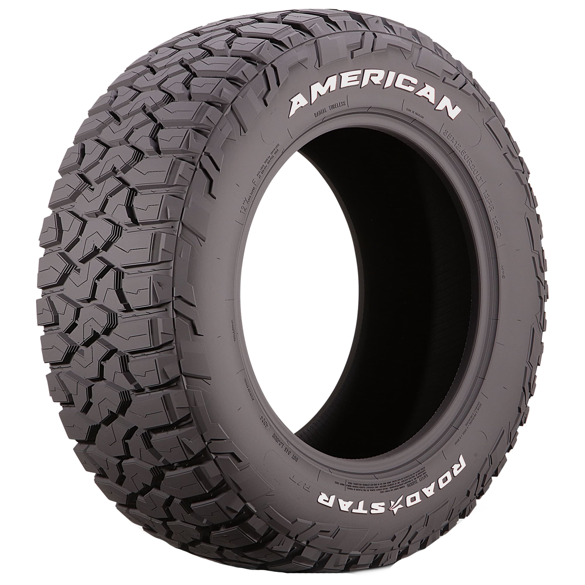 American Roadstar R/T Rugged Terrain LT35X12.50R20 125/125Q F Light Truck Tire