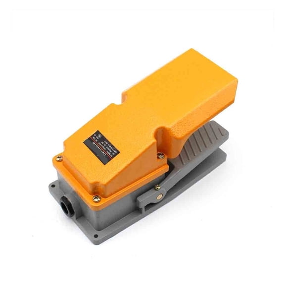 LT4 Foot Switch Aluminum Housing Foot Switch, Used for Machine Tool Self Reset Control Switch Silver Contact 15A ,Quick Response