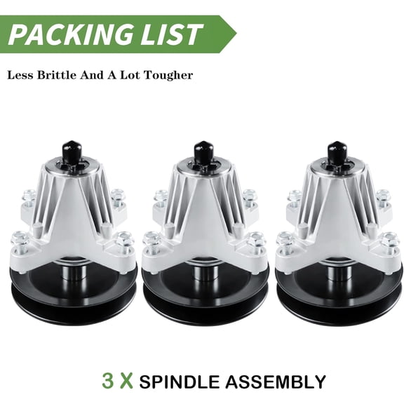 LT50 Spindle Assembly for 618-06981 918-06981, for Cub Cadet 50" Deck XT1-LT50 XT2-LX50 MTD CYT5023SE T260 Troy-Bilt Super Bronco XP 50" TB2350 (3 Pack)$$Tools