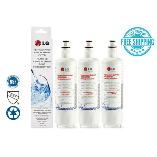 LT700P Refrigerator Replacement Water Filter ADQ36006101 ORIGINAL 3 PACK