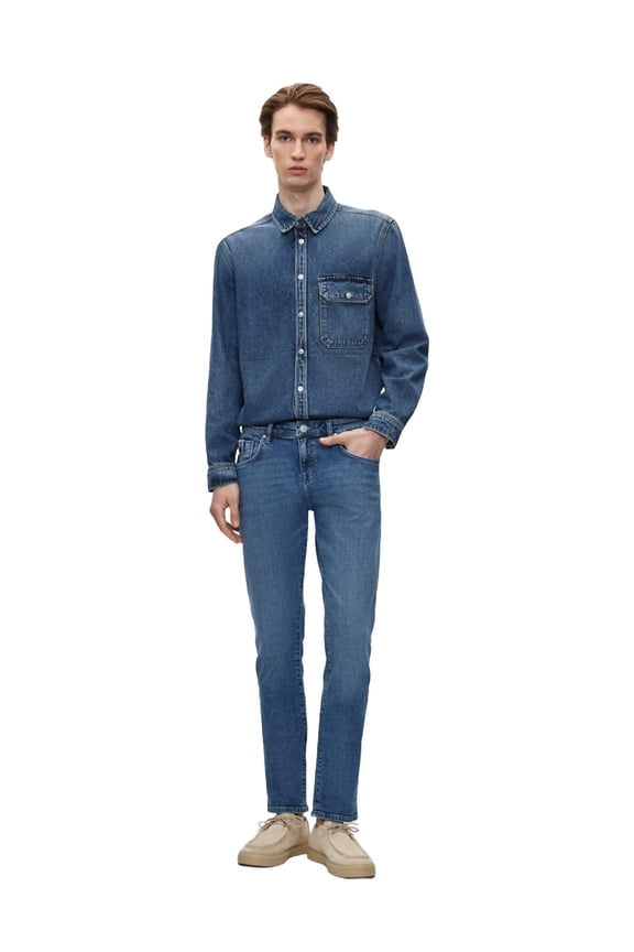 Joshua Tapered Leg Low Waist Men's Jeans | 98% Cotton 2% Elastane, Zipper Closure, Low Waist | 36/30 - MIX