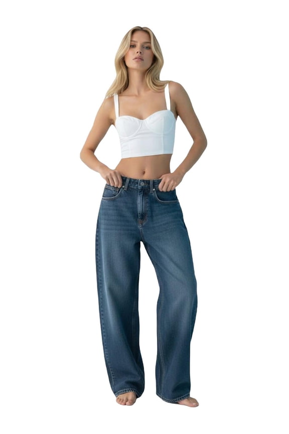 Lindy Skater Jean Pants | Women's Low-Waist Denim Pants | Ideal for Comfortable and Stylish Everyday Wear | 27 - MIX