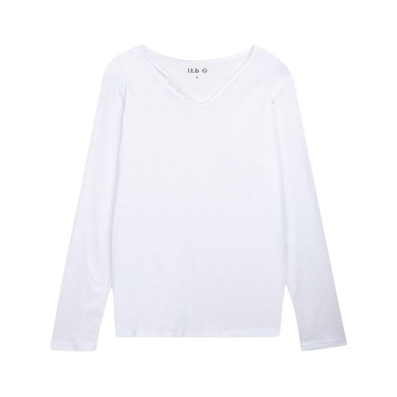LTB Jeans Men's Buttoned Sweatshirt | XL - WHITE