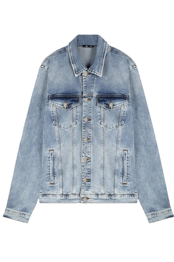 Men's Simeon Slim Fit Denim Jacket | M - BLUE