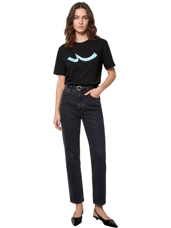 Women's Logo Printed T-Shirt | M - BLACK