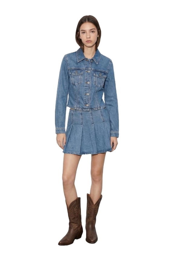 Women's Rhea Slim Fit Denim Jacket | XL - BLUE