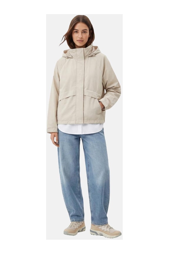 Women's Zipped Jacket | L - BEIGE