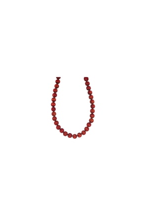 10mm Red Agate (Carnelian) Endless Necklace, 30", for Adults