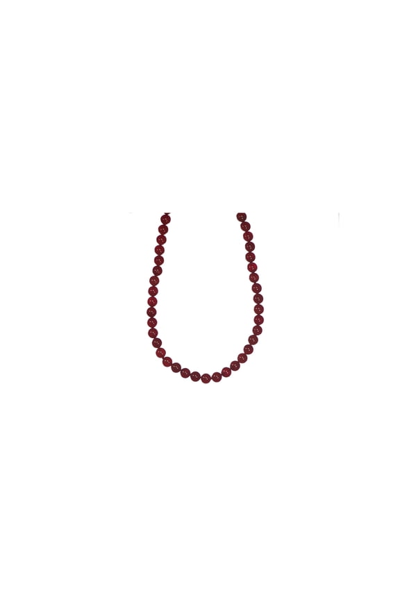 8mm Red Agate (Carnelian) Endless Necklace, 30"