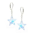 thumbnail image 1 of LTC Designs Austrian Crystal Aurora Borealis Star Drop Lever-back Earrings, 1 of 7