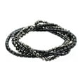 thumbnail image 1 of LTC Designs Metallic-Themed Stretch Bracelets Made with Hematite and Glass, 7.5" for Adults, 1 of 7