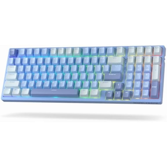 LTC Nimbleback NB981 95% Wireless Mechanical Keyboard, 2.4G/ BT/USB-C Wired RGB 98 Keys Gaming Keyboard, 3-Layer Dampener, Hot Swap PCB, Software Support, Custom Linear Switch