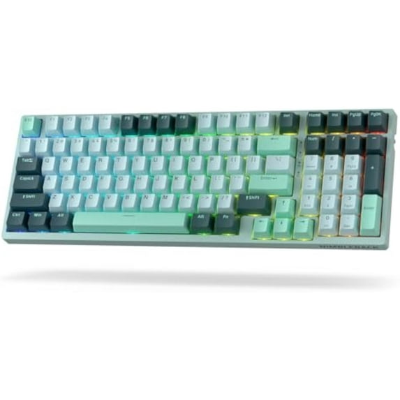 LTC Nimbleback NB981 95% Wireless Mechanical Keyboard, 2.4G/ BT/USB-C Wired RGB 98 Keys Gaming Keyboard, 3-Layer Dampener, Hot Swap PCB, Software Support, Custom Linear Switch