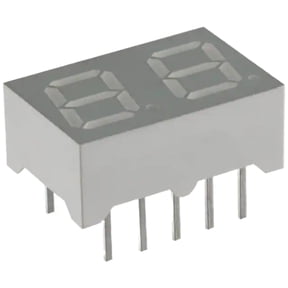 LTD-2701B Display Modules - LED Character and Numeric Blue 7-Segment 2 Character Common Cathode 3.8V 20mA 0.394 H x 0.591 W x 0.240 D (10.00mm x 15.02mm x 6.10mm) 10-DIP (0.300, 7.62mm)