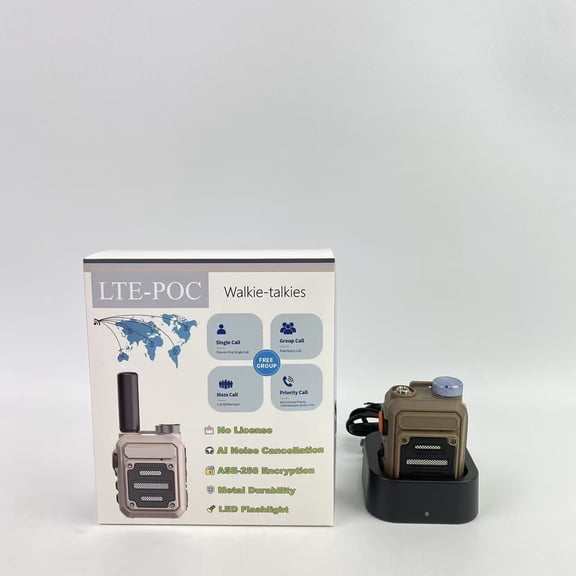 LTE-POC Walkie-talkies,Intercoms Wireless for Home Caregiver Pager Intercom for Elderly with Emergency SOS Alarm, 1.5 Miles Long Range Wireless Intercom System for Business Room to Room Communication