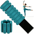 thumbnail image 1 of LTECARP Adjustable Wearable Wrist & Ankle Weights for Women and Men - Leg & Arm Bands, Silicone Weighted Bracelets for Pilates, Yoga, Walking, Dance, Barre, Gym(4LBS, Muted Teal), 1 of 7